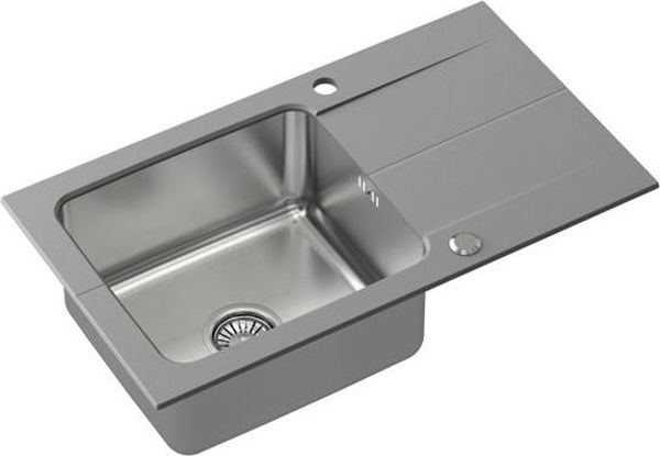 Νεροχύτης Γρανιτένιος Steiner Edward 111 Fusion Γκρι 780x440mm με Μπαταρία και Σιφόνι