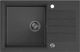 Νεροχύτης Κουζίνας Steiner Peter 111 από Steingran 78x50 cm, Μαύρος, Αναστρέψιμος με Σιφόνι