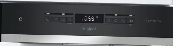 Whirlpool WSFO 3O34 PF Πλυντήριο Πιάτων 45cm 10 Σερβίτσια με Τεχνολογία 6th Sense Inox