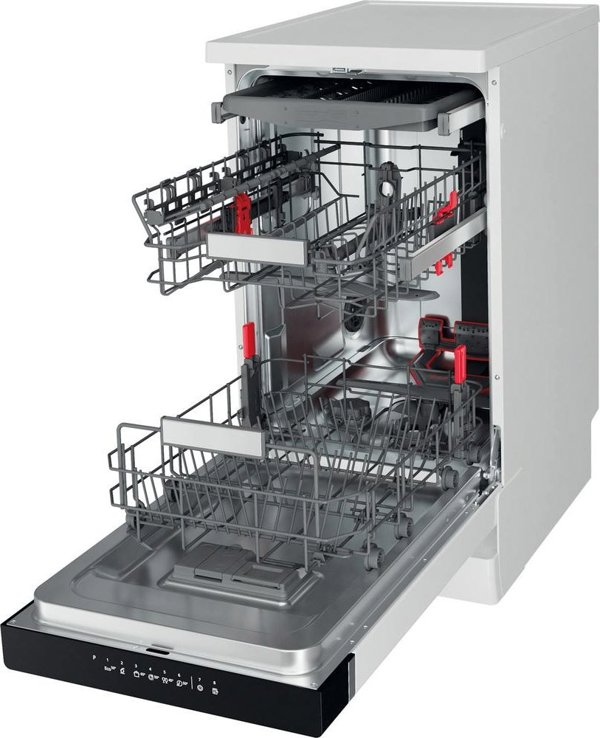 Whirlpool WSFO 3O34 PF Πλυντήριο Πιάτων 45cm 10 Σερβίτσια με Τεχνολογία 6th Sense Inox