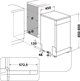 Whirlpool WSFO 3O34 PF Πλυντήριο Πιάτων 45cm 10 Σερβίτσια με Τεχνολογία 6th Sense Inox