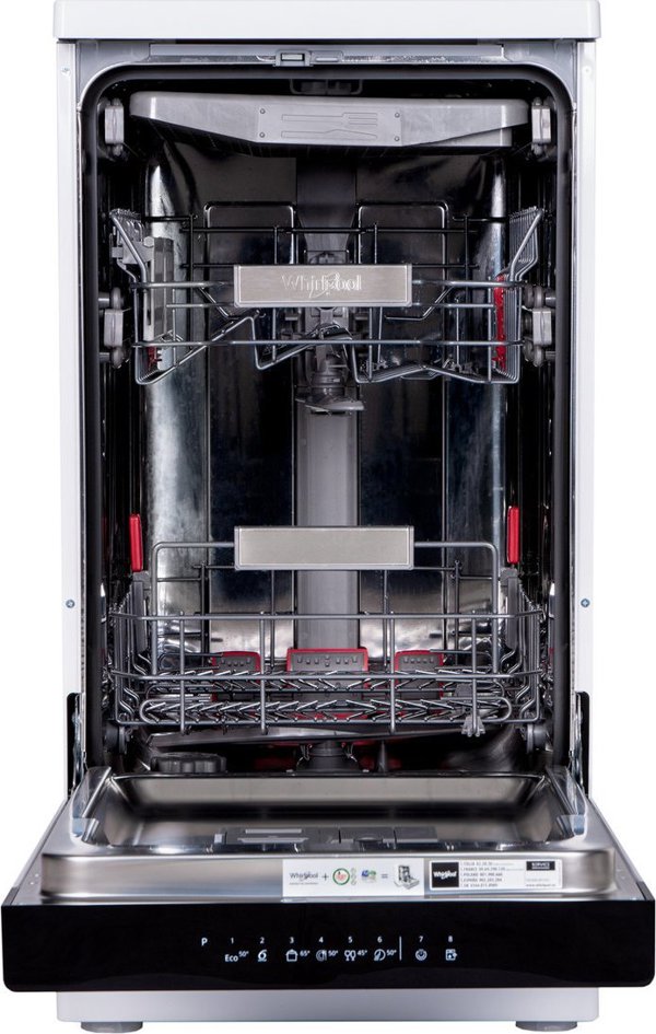 Whirlpool WSFO 3O34 PF Πλυντήριο Πιάτων 45cm 10 Σερβίτσια με Τεχνολογία 6th Sense Inox
