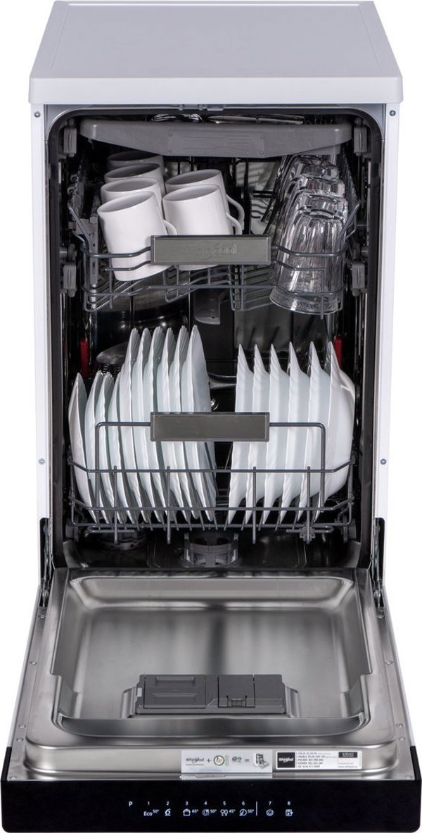 Whirlpool WSFO 3O34 PF Πλυντήριο Πιάτων 45cm 10 Σερβίτσια με Τεχνολογία 6th Sense Inox