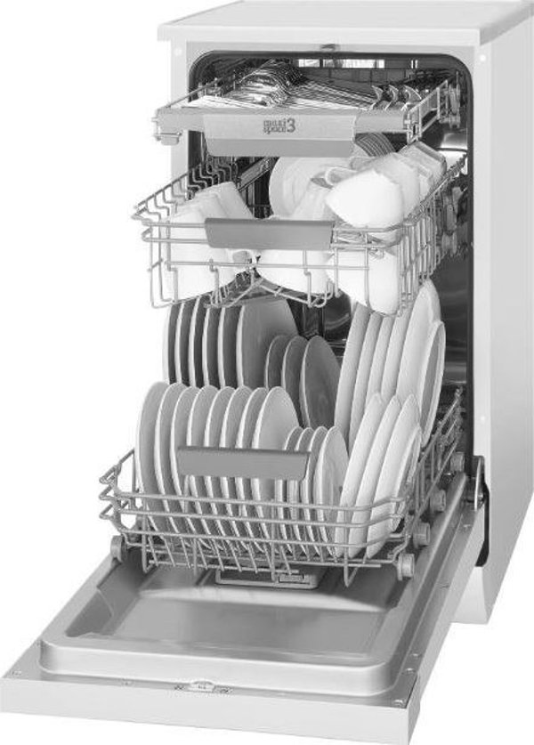 Πλυντήριο Πιάτων Amica DFM44C7EOqWH Ελεύθερο, 44.8 cm, Λευκό