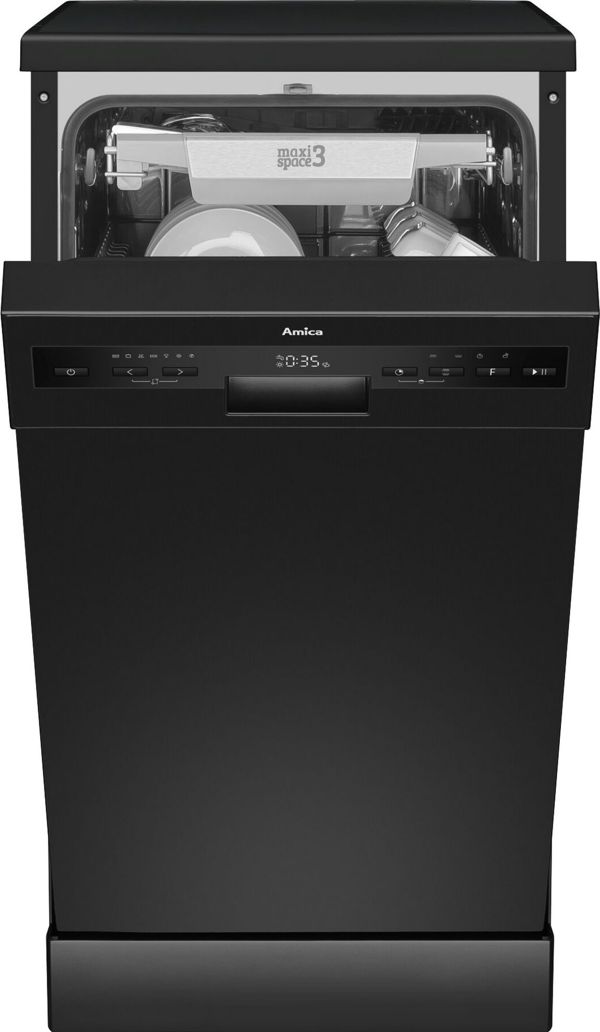 Amica Πλυντήριο Πιάτων DFM46C8EOiBH, 45cm, SilentDrive 3.0, OpenDry & SteamPower