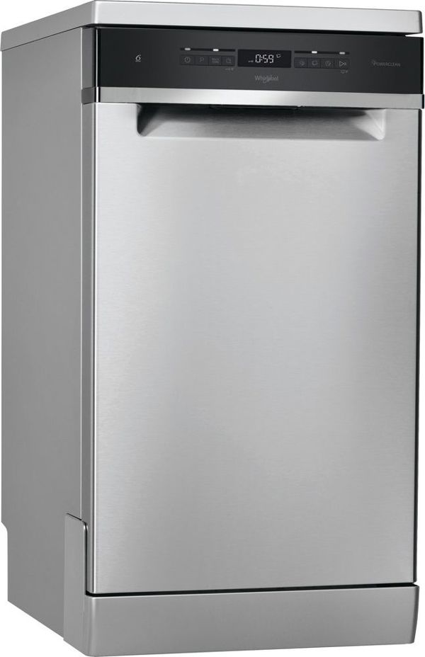 Πλυντήριο Πιάτων Whirlpool WSFO 3O23 PF X, 45cm, 10 Σετ, PowerClean Pro, Inox