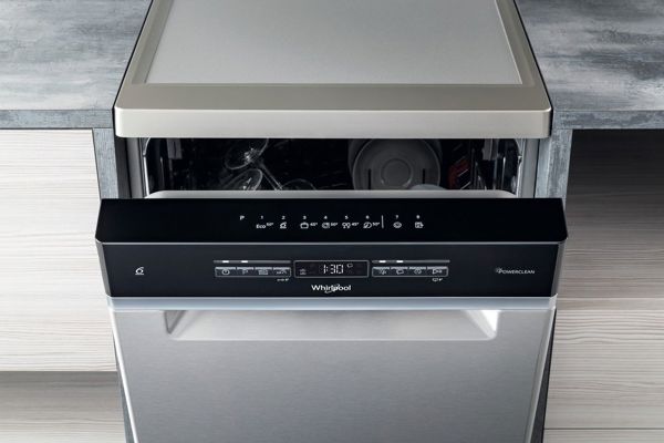 Πλυντήριο Πιάτων Whirlpool WSFO 3O23 PF X, 45cm, 10 Σετ, PowerClean Pro, Inox