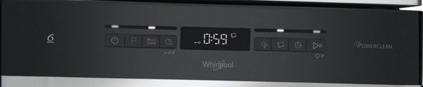 Πλυντήριο Πιάτων Whirlpool WSFO 3O23 PF X, 45cm, 10 Σετ, PowerClean Pro, Inox