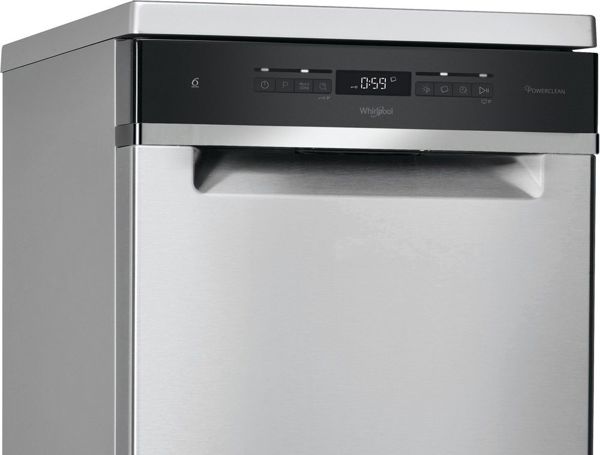 Πλυντήριο Πιάτων Whirlpool WSFO 3O23 PF X, 45cm, 10 Σετ, PowerClean Pro, Inox
