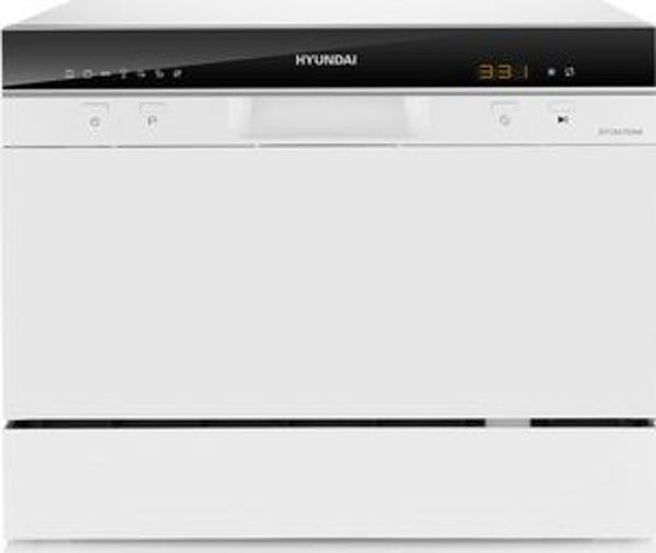 Hyundai Πλυντήριο Πιάτων Πάγκου DTC657DW8F, Κλάση Α, Λευκό
