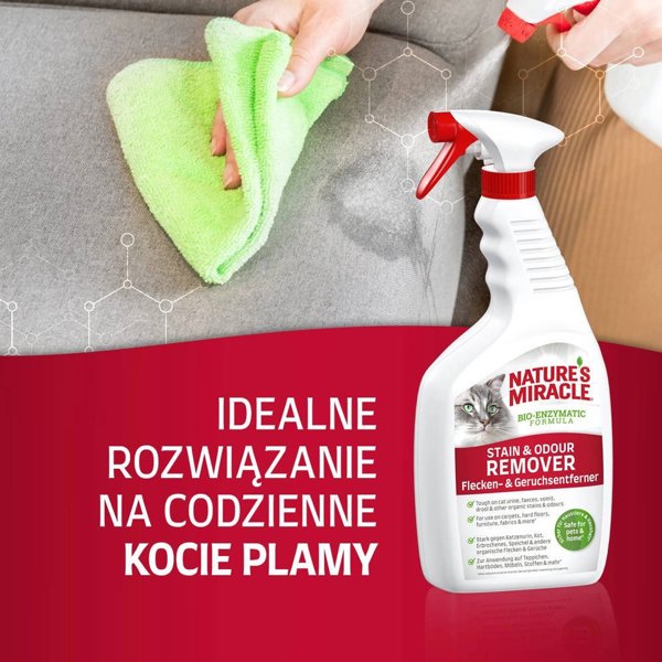 Zolux Nature's Miracle Stain & Odour Remover - Βιοενζυματικό Καθαριστικό Λεκέδων & Οσμών για Γάτες 709ml
