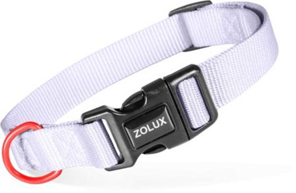 Zolux ZOLUX Obroża dla psa z nylonu klasycznego 31-48 cm/20 mm kol. liliowy