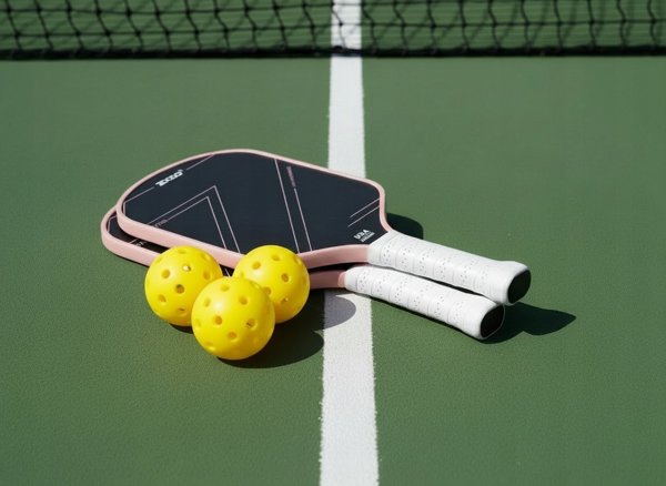 Zoodo Set Pickleball P2, Ρακέτες και Μπάλες Pickleball, Ροζ Χρώμα