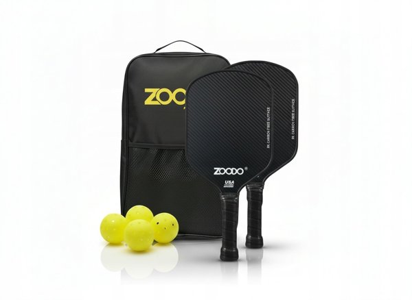 Zoodo Σετ Pickleball P6 Black - Σετ Ρακέτες και Μπάλες Pickleball