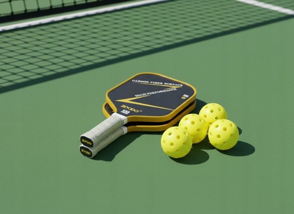 Zoodo Σετ Pickleball P10 Titan Carbon, Επαγγελματικό Σετ με Ρακέτες Άνθρακα