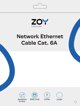 ZOY Καλώδιο Δικτύου Ethernet Cat. 6a UTP CCA, 0.5m, Κίτρινο