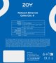 ZOY Καλώδιο Δικτύου Ethernet Cat. 6 UTP CCA, 3m, Μαύρο