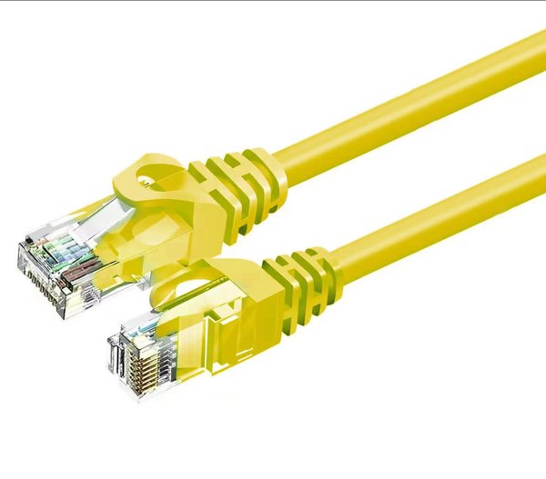 Καλώδιο Δικτύου ZOY Cat. 6a UTP Ethernet, 5m, Κίτρινο, ZCR5Y
