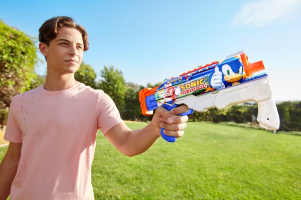 Zuru XSHOT Water Fast-Fill Skins Sonic The Hedgehog Hyperload Water Blaster