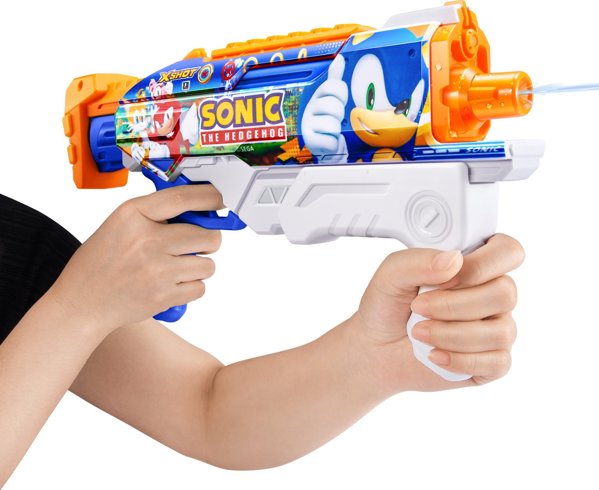 Zuru XSHOT Water Fast-Fill Skins Sonic The Hedgehog Hyperload Water Blaster