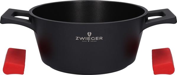 Zwieger Obsidian Κατσαρόλα Μαγειρέματος από Χυτό Αλουμίνιο με Καπάκι, 20 cm, 2l