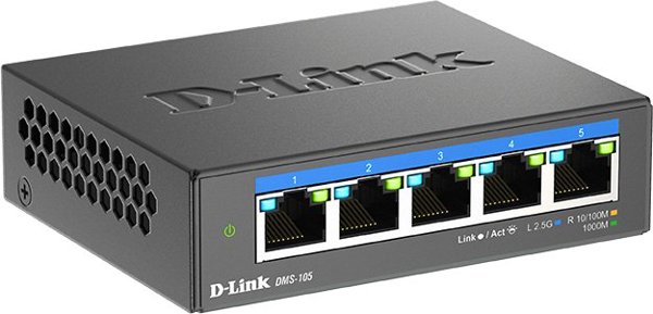 Διακόπτης D-Link DMS-105 5x2.5GE Πολυγκαμπίτ