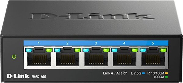 Διακόπτης D-Link DMS-105 5x2.5GE Πολυγκαμπίτ
