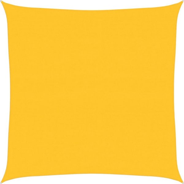 vidaXL Αντηλιακό Πανί Σκίασης 6x6 m HDPE 160 g/m² Κίτρινο