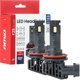 Zarowki samochodowe led f25 silver full canbus 62w h8 h9 h11 h16 12v 24v amio-04705