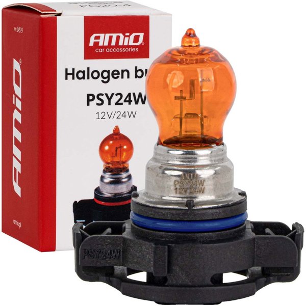 Λαμπτήρας αλογόνου psy24w 12v 24w pg20-4 πορτοκαλί amio-04519
