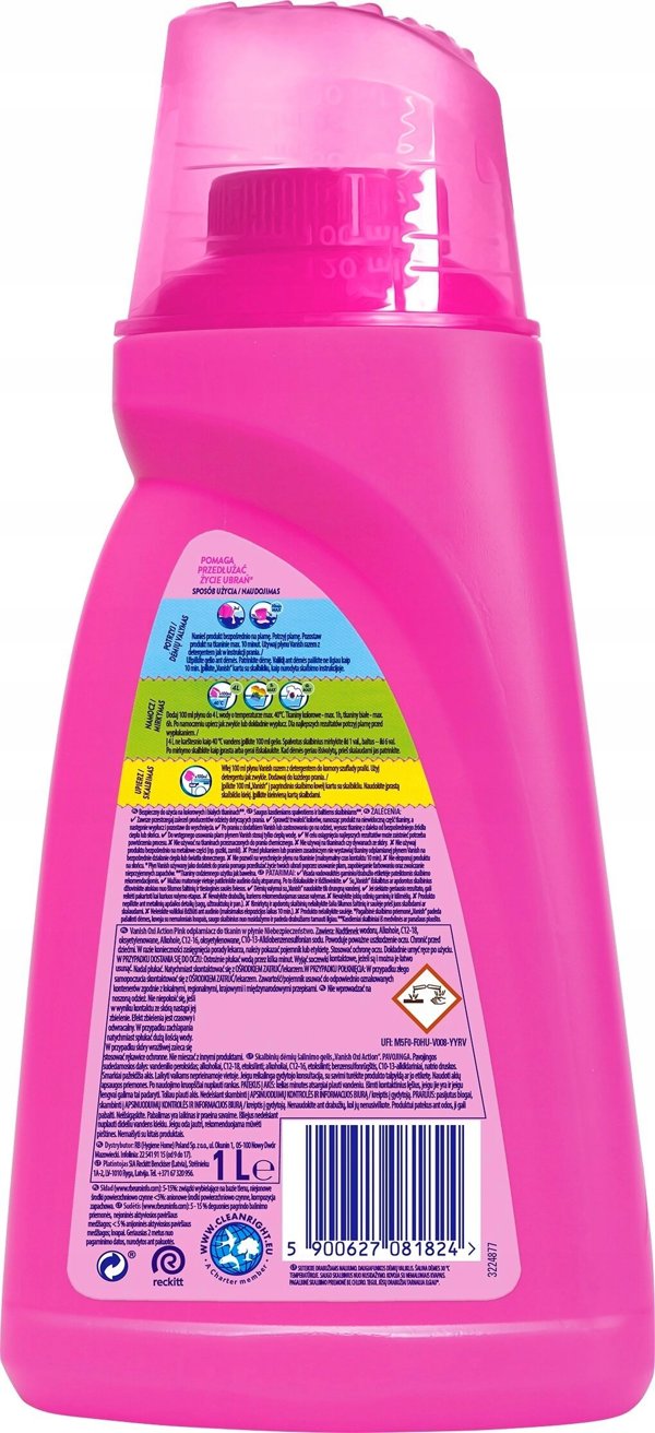 ZEL OXI ACTION PINK ODPLAMIACZ W ZELU 1L