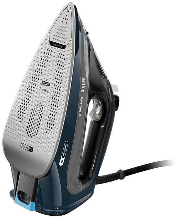 Ατμοσίδερο Braun TexStyle 9 SI9281BK, 3200W, με Πέλμα EloxalPlus, Σκούρο Μπλε