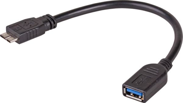 Προσαρμογέας USB Akyga microUSB 3.0 - USB Μαύρο (AK-AD-30)