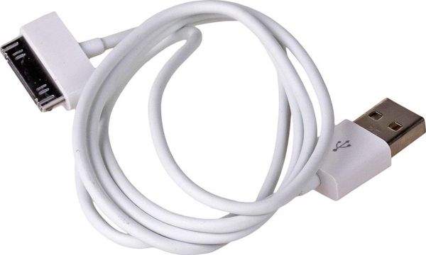 Akyga USB-A - Apple 30-Pin καλώδιο USB 1 m Λευκό (AK-USB-08) 4086180 5901720130686