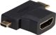 Προσαρμογέας AV Akyga HDMI Micro - HDMI Mini - HDMI μαύρο (AK-AD-23)