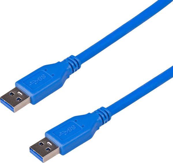 Καλώδιο USB Akyga USB-A - USB-A 1.8 m Μπλε (AK-USB-14)