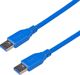 Καλώδιο USB Akyga USB-A - USB-A 1.8 m Μπλε (AK-USB-14)