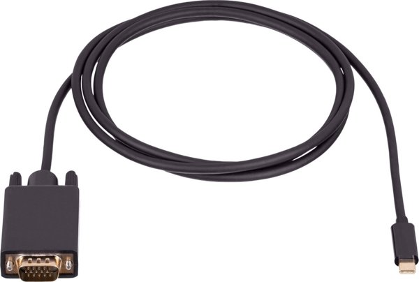 Καλώδιο USB Akyga USB-C - D-Sub (VGA) 1.5 m Μαύρο (AK-AV-17)