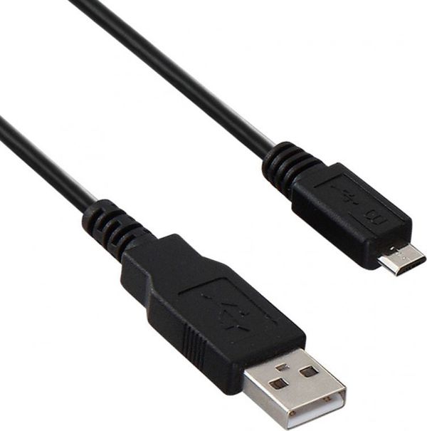 Καλώδιο USB Akyga USB-A - microUSB 1 m Μαύρο (AK-USB-21)
