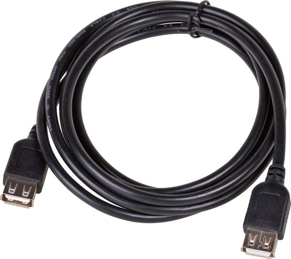 Καλώδιο USB Akyga USB-A - USB-A 1.8 m Μαύρο (AK-USB-06)