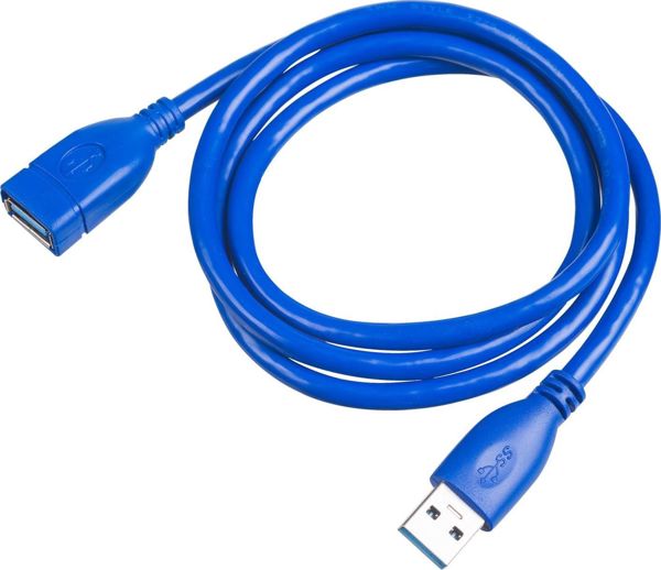 Καλώδιο USB Akyga USB-A - USB-A 1 m Μπλε (AK-USB-28)
