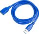 Καλώδιο USB Akyga USB-A - USB-A 1 m Μπλε (AK-USB-28)