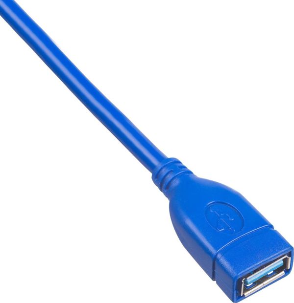 Καλώδιο USB Akyga USB-A - USB-A 1 m Μπλε (AK-USB-28)