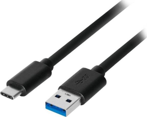 Καλώδιο USB Akyga USB-A - USB-C 0.5 m Μαύρο (AK-USB-24)