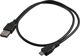 Καλώδιο USB Akyga USB-A - microUSB 0.6 m Μαύρο (AK-USB-05)