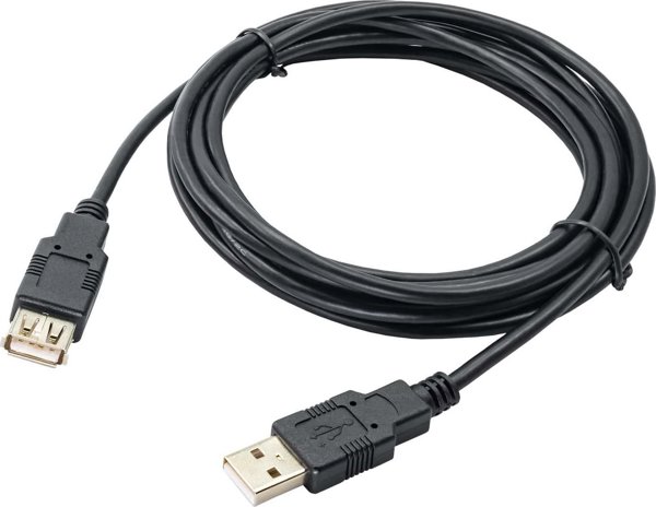 Καλώδιο USB Akyga USB-A - USB-A 3 m Μαύρο (AK-USB-19)