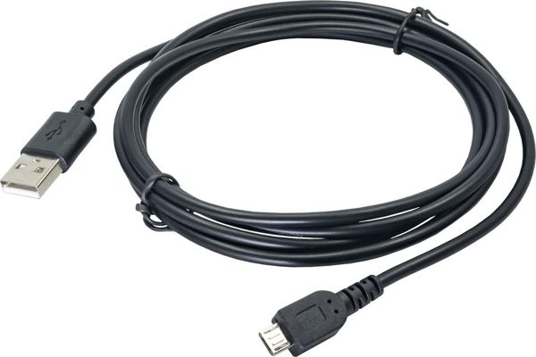 Καλώδιο USB Akyga USB-A - microUSB 1.8 m Μαύρο (AK-USB-01)