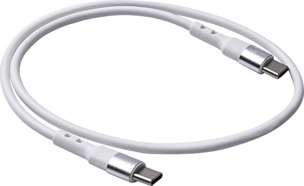 Καλώδιο USB Akyga USB-C - USB-C 0.5 m Λευκό (AK-USB-39)