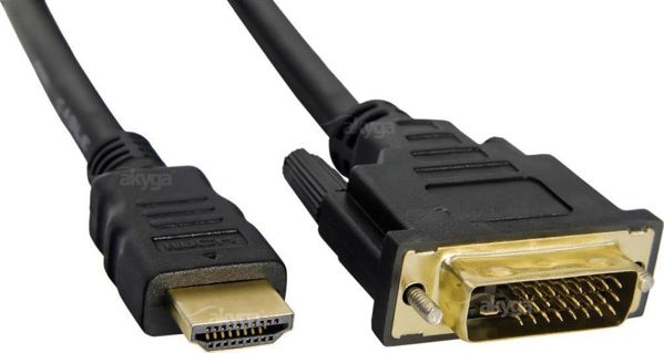 Καλώδιο Akyga HDMI - DVI-D 3m μαύρο (AK-AV-13)