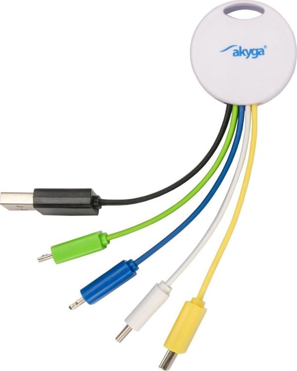 Προσαρμογέας USB Akyga Λευκός (AK-AD-51)